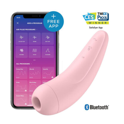 Satisfyer App Enabled Curvy 2 Plus Clitoral Massager Pink - Image 4