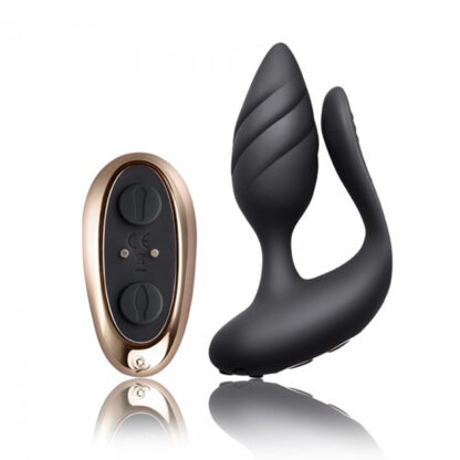 Rocks Off Cocktail Remote Control Couples Vibe Black - Image 2