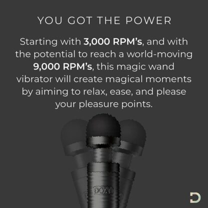 Doxy Die Cast 3 Rechargeable Wand Matte Black - Image 2