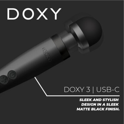 Doxy Wand 3 Black USB Powered - Image 2