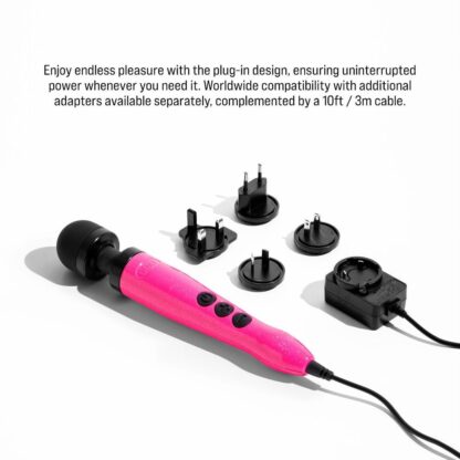 Doxy Die Cast Wand Massager 3 HOT PINK - Image 4