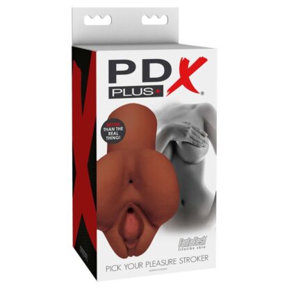 PDX Plus Pick Your Pleasure Stroker Flesh Brown - Image 4