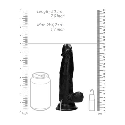 RealRock 8 Inch Vibrating Realistic Cock With Scrotum - Image 3