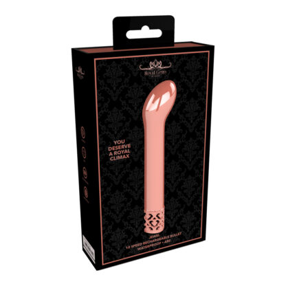 Royal Gems Jewel Rechargeable G Spot Bullet Rose Gold - Image 3