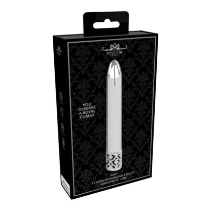 Royal Gems Shiny Rechargeable Bullet Silver - Image 2