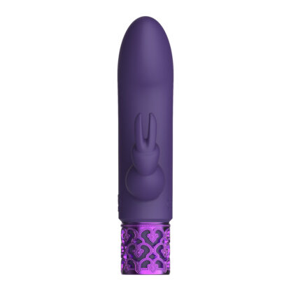 Royal Gems Dazzling Rechargeable Rabbit Bullet Purple - Image 2