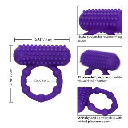 5 Bead Maximus Rechargeable Cock Ring - Image 2