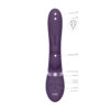 Vive Taka Triple Action Automatic Inflatable Vibrator Purple - Image 2